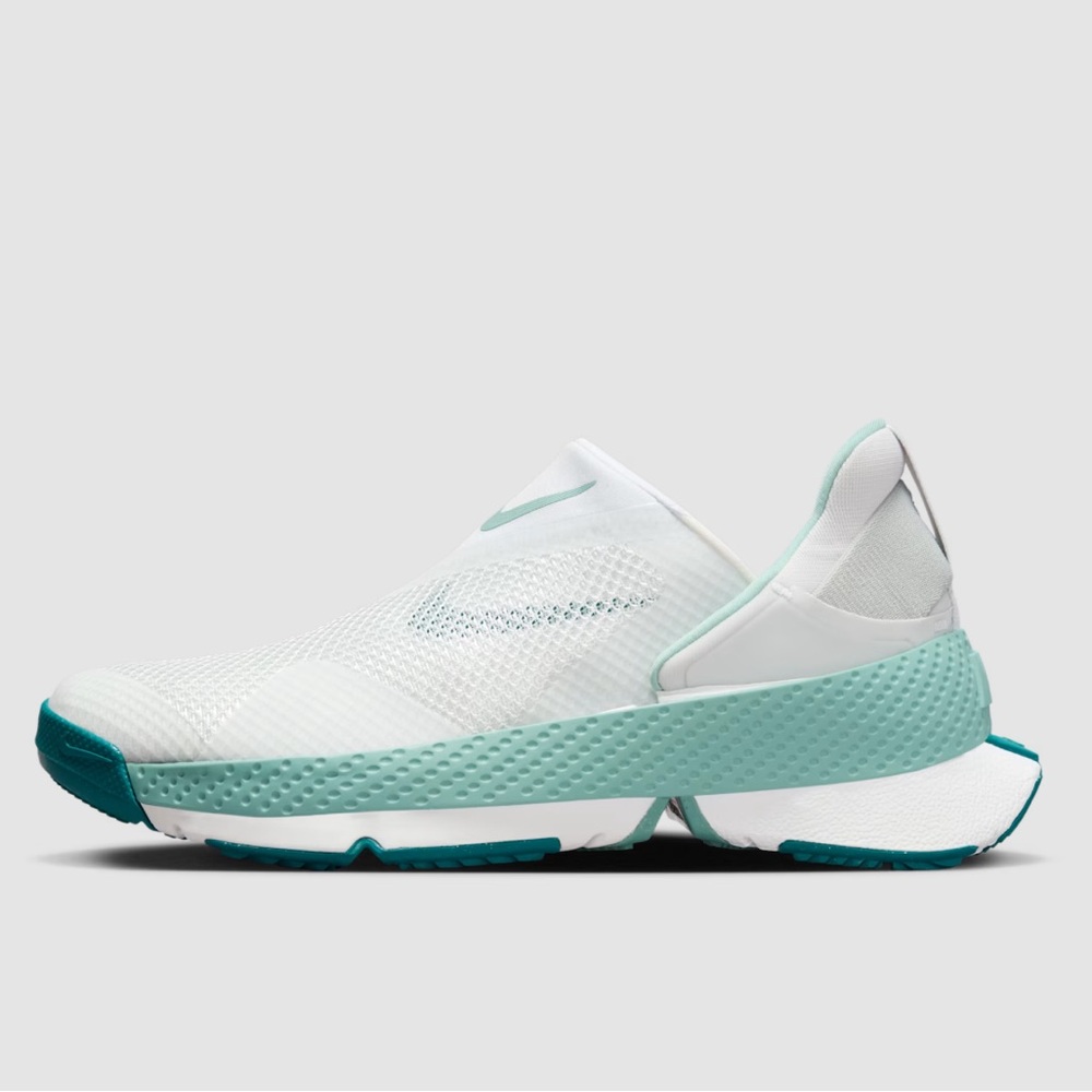 Nike Women’s Slip-On Sneakers in White and Teal - Picture 10 of 10